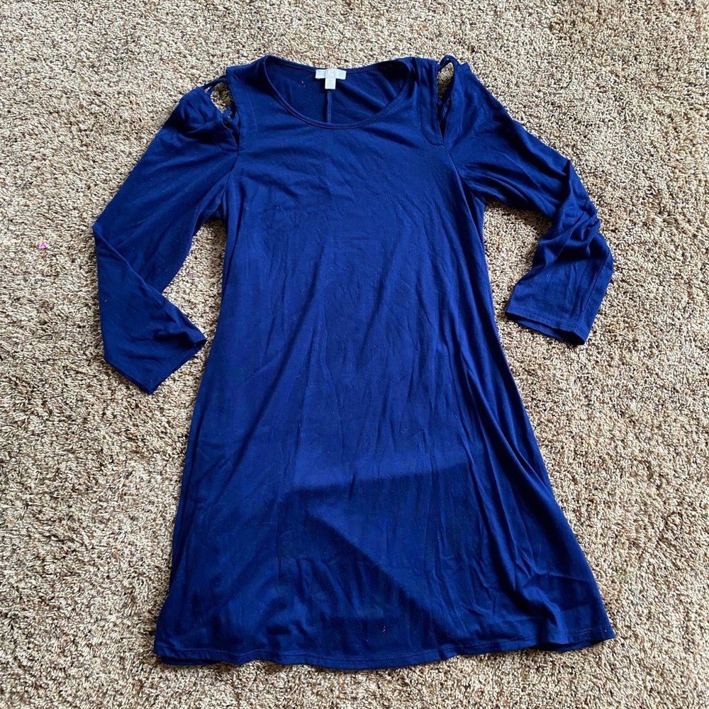Blue mini dress